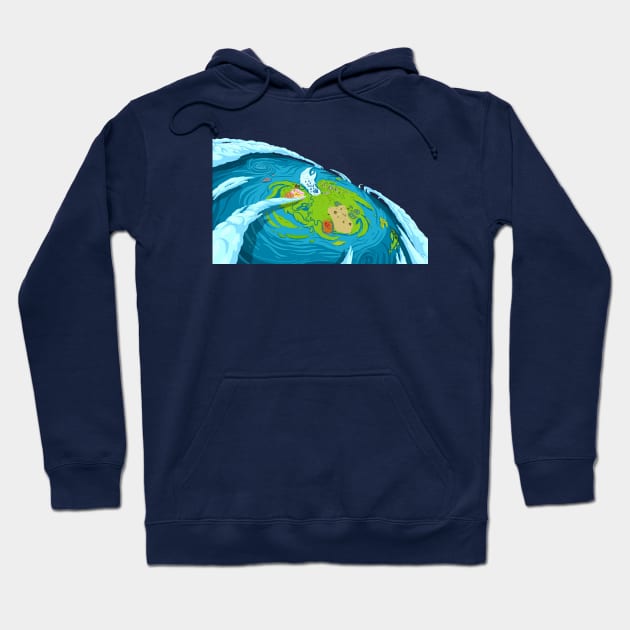 Adventure time, the continent of Ooo Hoodie by AO01